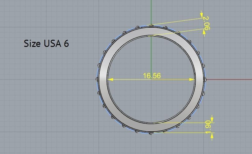 Ring Model 2166 3D print model_6