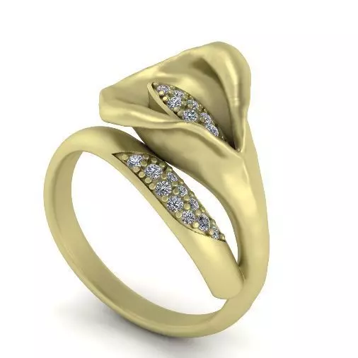Calla ring Model 2165 3D print model_0