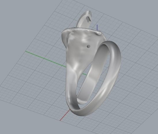 Calla ring Model 2165 3D print model_5