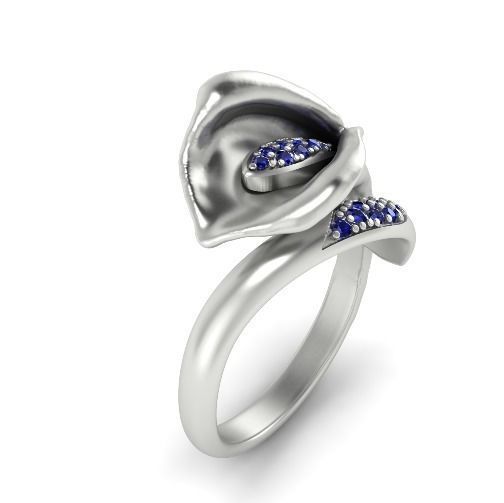 Calla ring Model 2165 3D print model_1