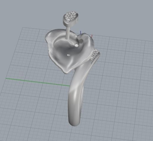 Calla ring Model 2165 3D print model_4