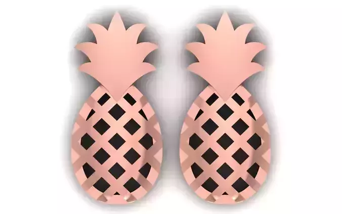 Women Earrings 3dm STL  OBJ FBX Renders Details