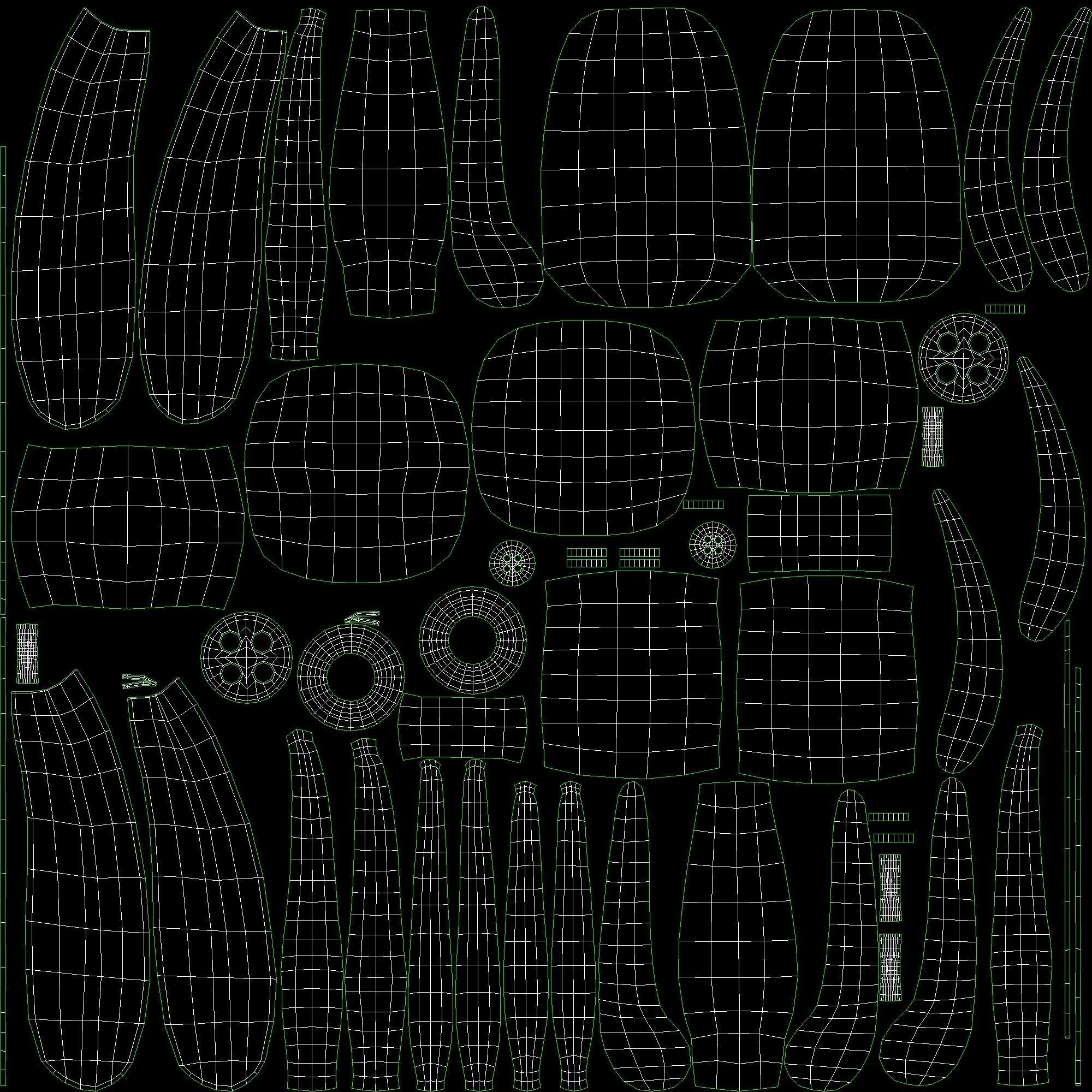 Rabbit doll Low-poly 3D model_9