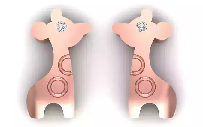 Women Earrings 3dm STL  OBJ FBX Renders Details