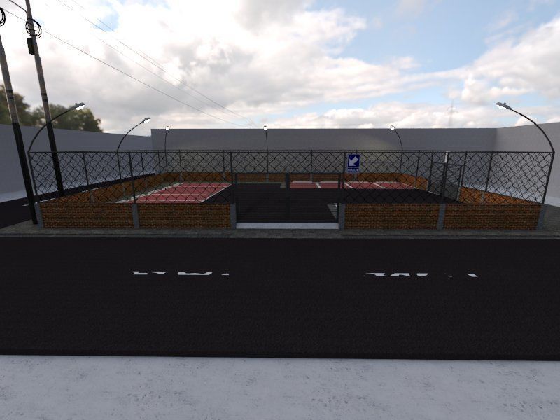 hospital parking area 3D print model_3
