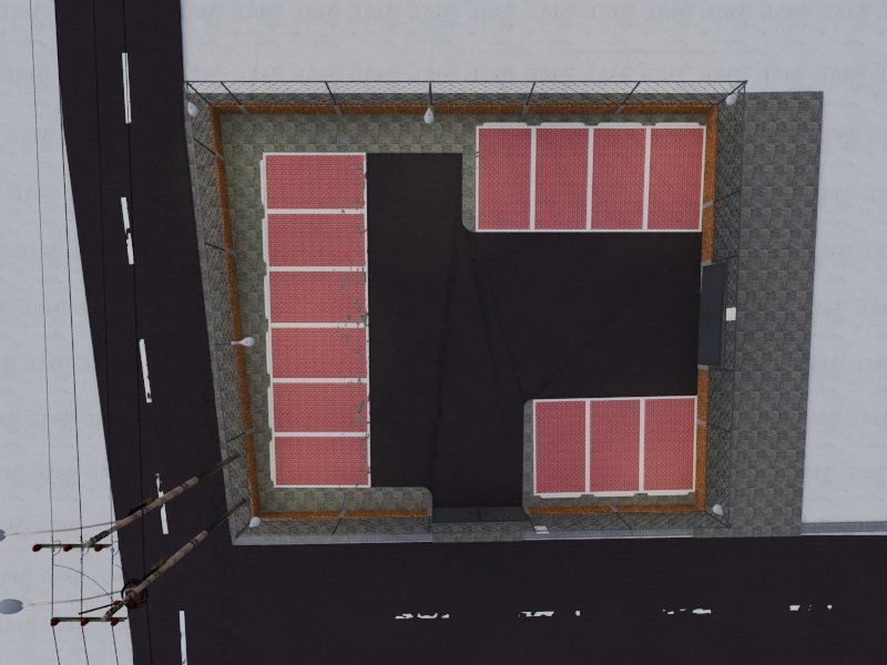 hospital parking area 3D print model_5