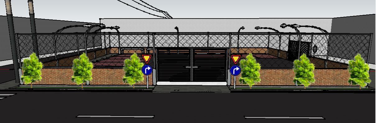 hospital parking area 3D print model_2