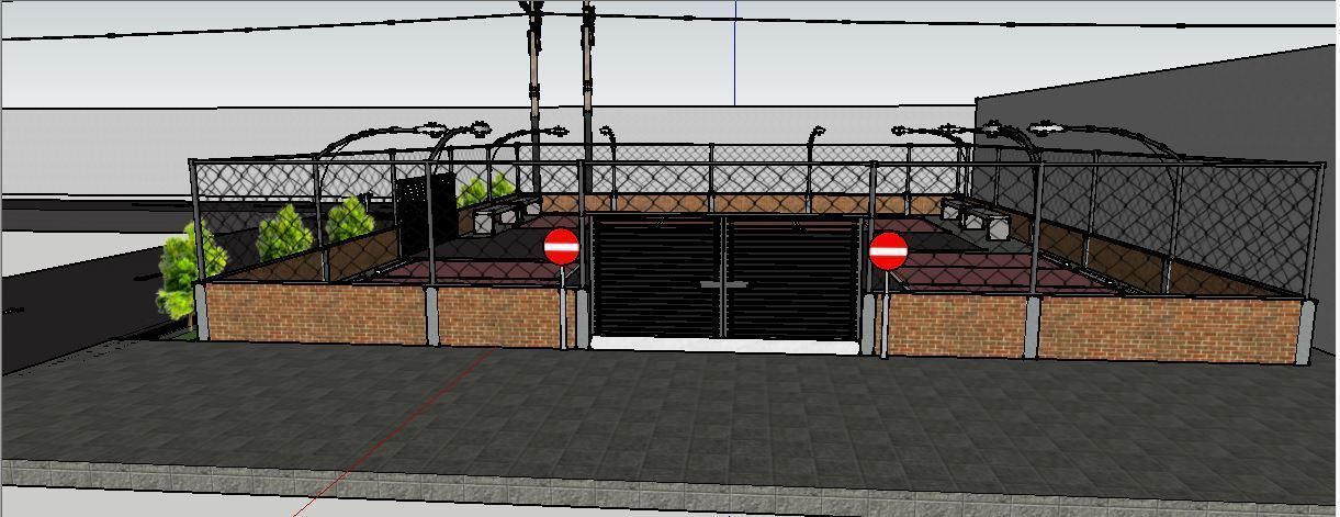 hospital parking area 3D print model_6