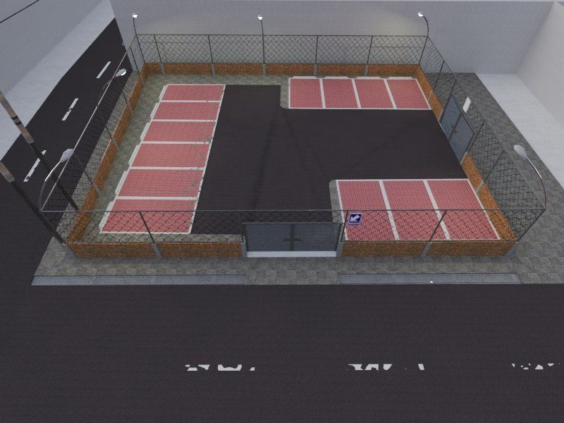 hospital parking area 3D print model_1