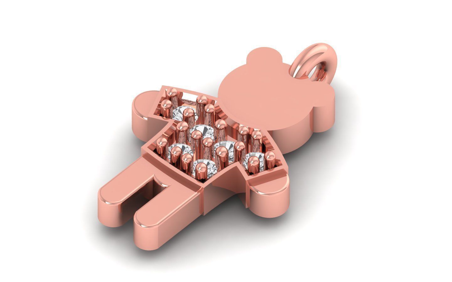 Baby Pendants 3dm STL OBJ FBX Renders Details 3D print model_2