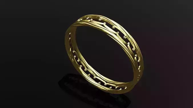 Bracelet gold ring