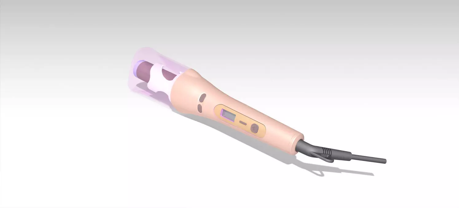 Hair curler STP format and STL 3D model