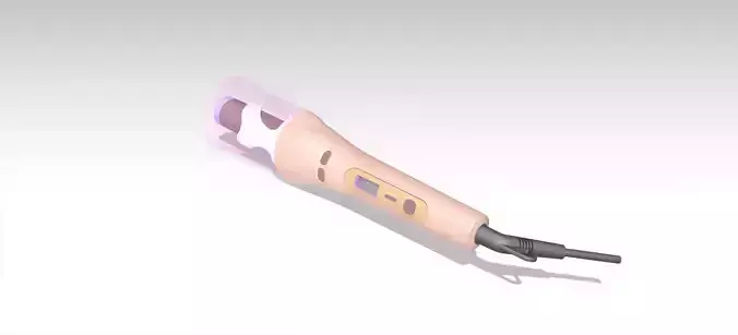 Hair curler STP format and STL