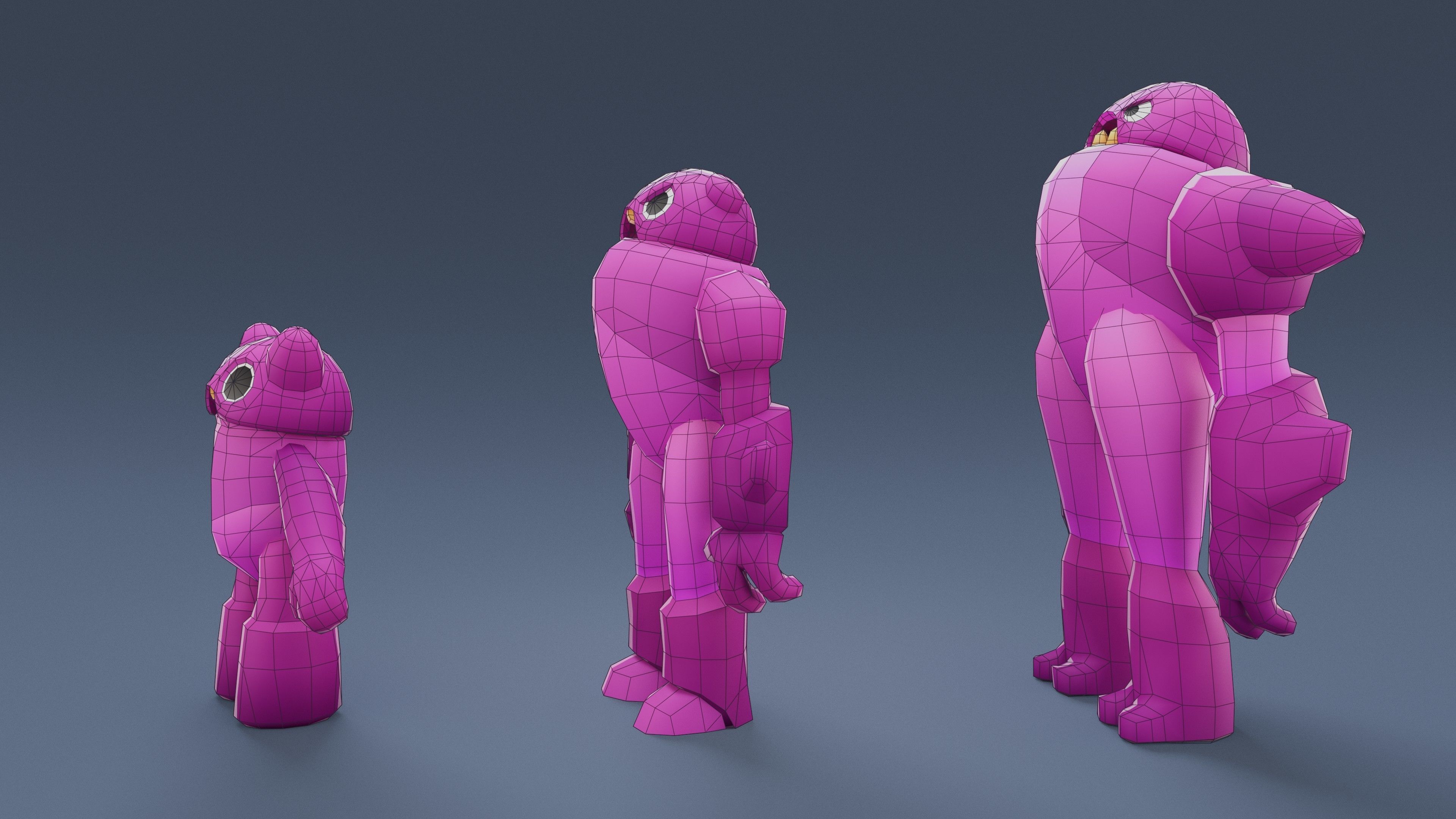 Cartoon Characters - Creatures Pack 02 Low-poly 3D model_59