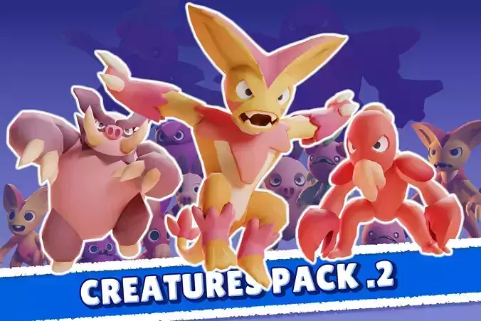 Cartoon Characters - Creatures Pack 02