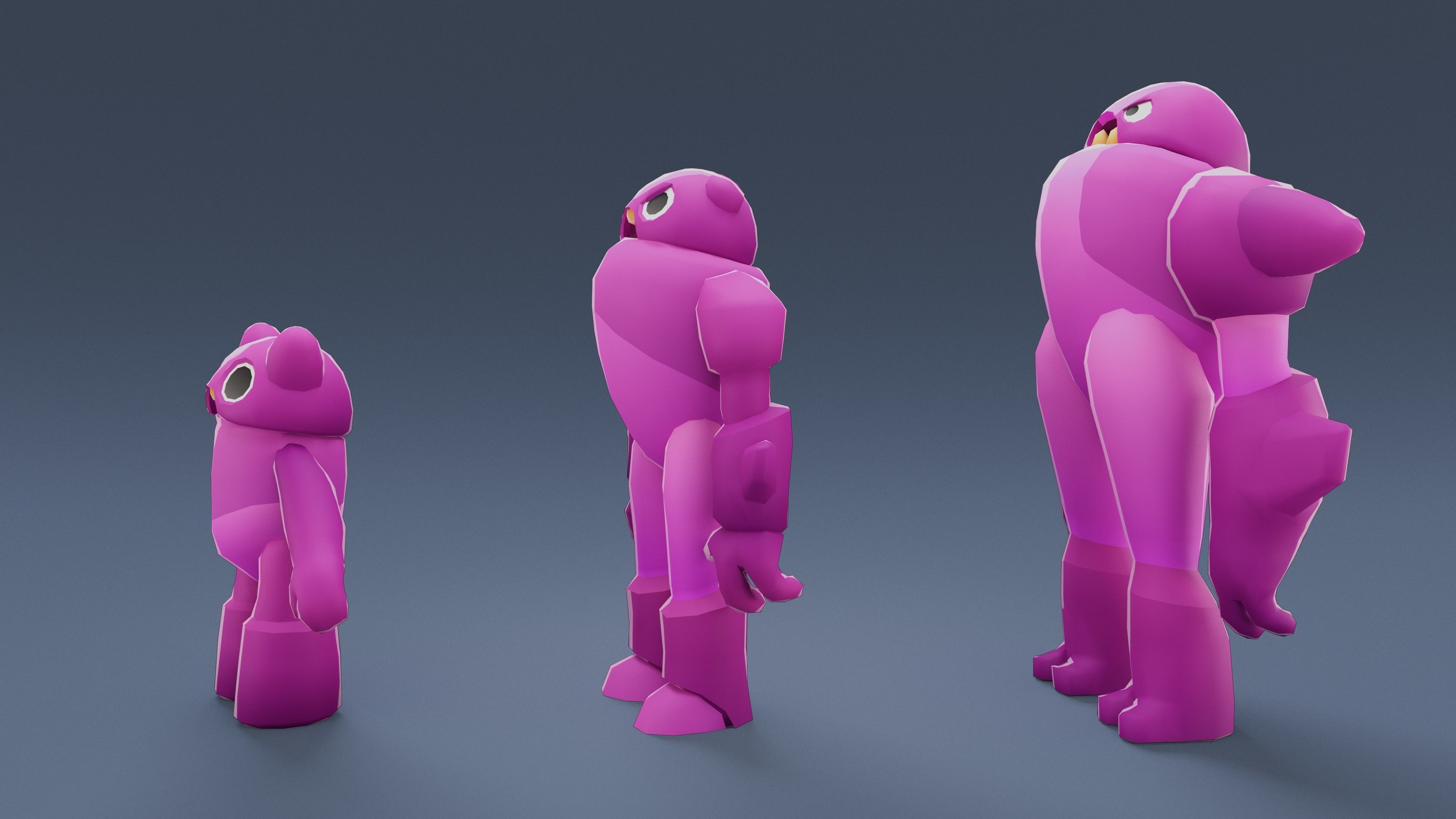 Cartoon Characters - Creatures Pack 02 Low-poly 3D model_58