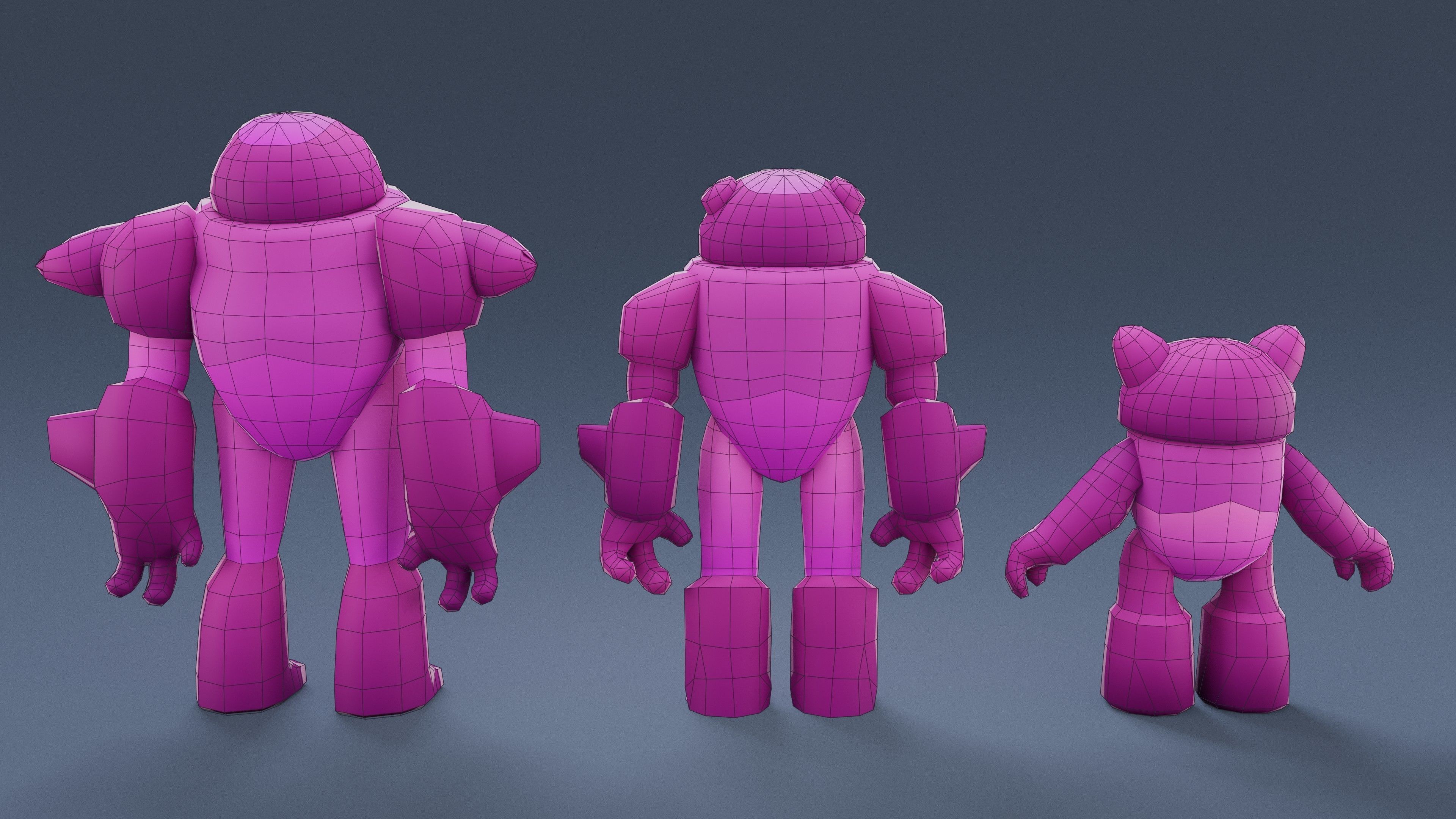 Cartoon Characters - Creatures Pack 02 Low-poly 3D model_61