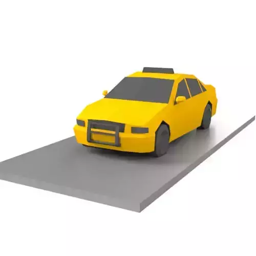 Taxi Car LowPoly