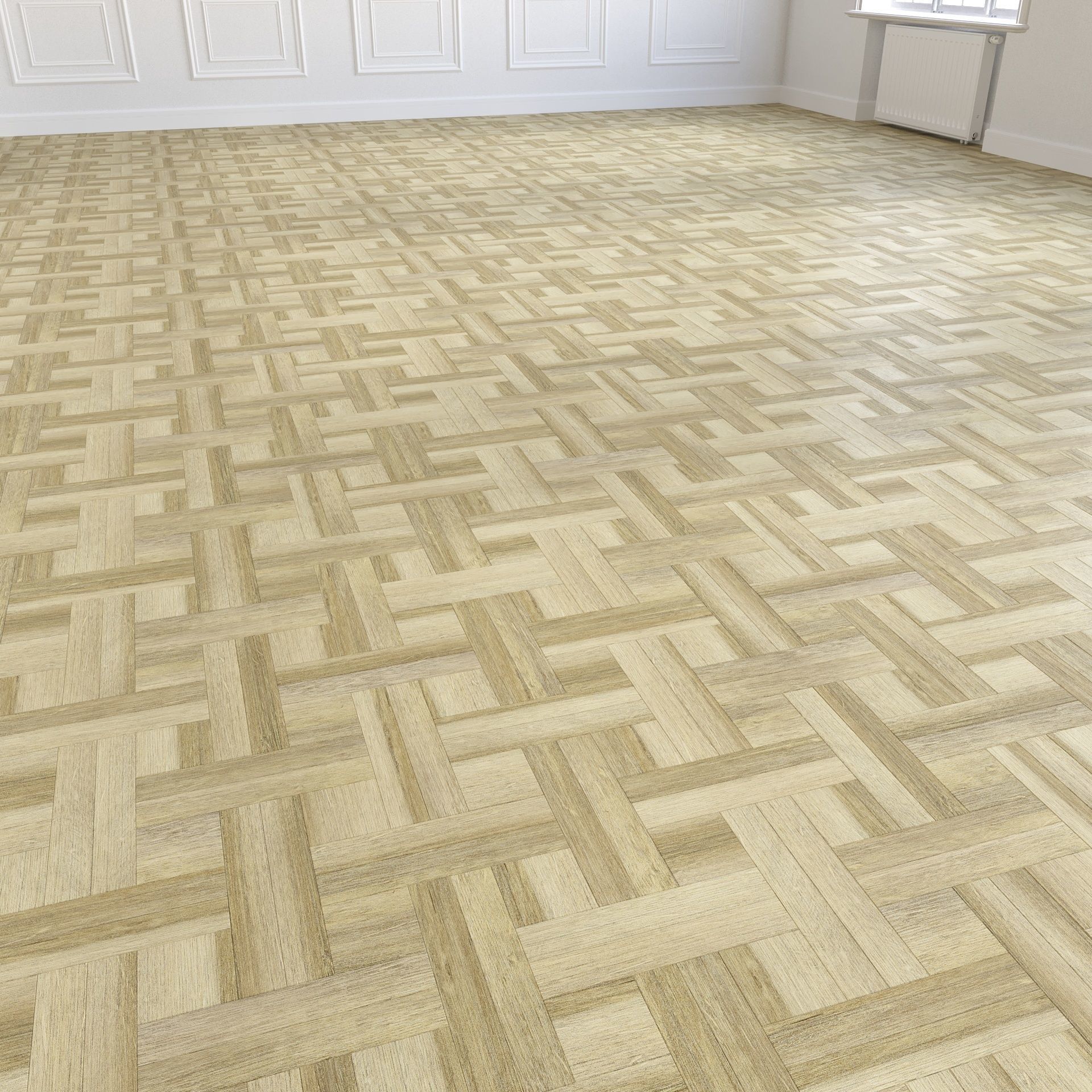 Parquet - Laminate - Wooden floor 2 in 1 Low-poly 3D model_6
