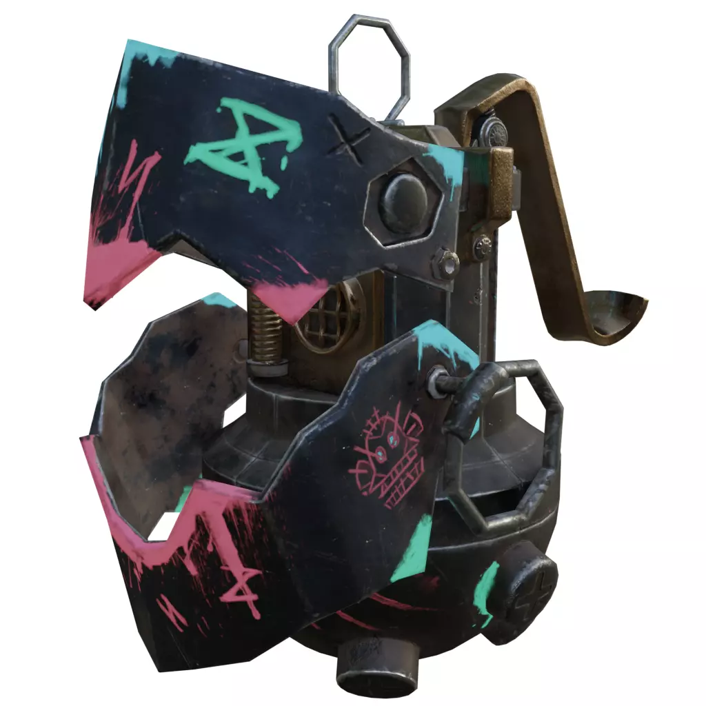 Jinx granade Low-poly 3D model_0