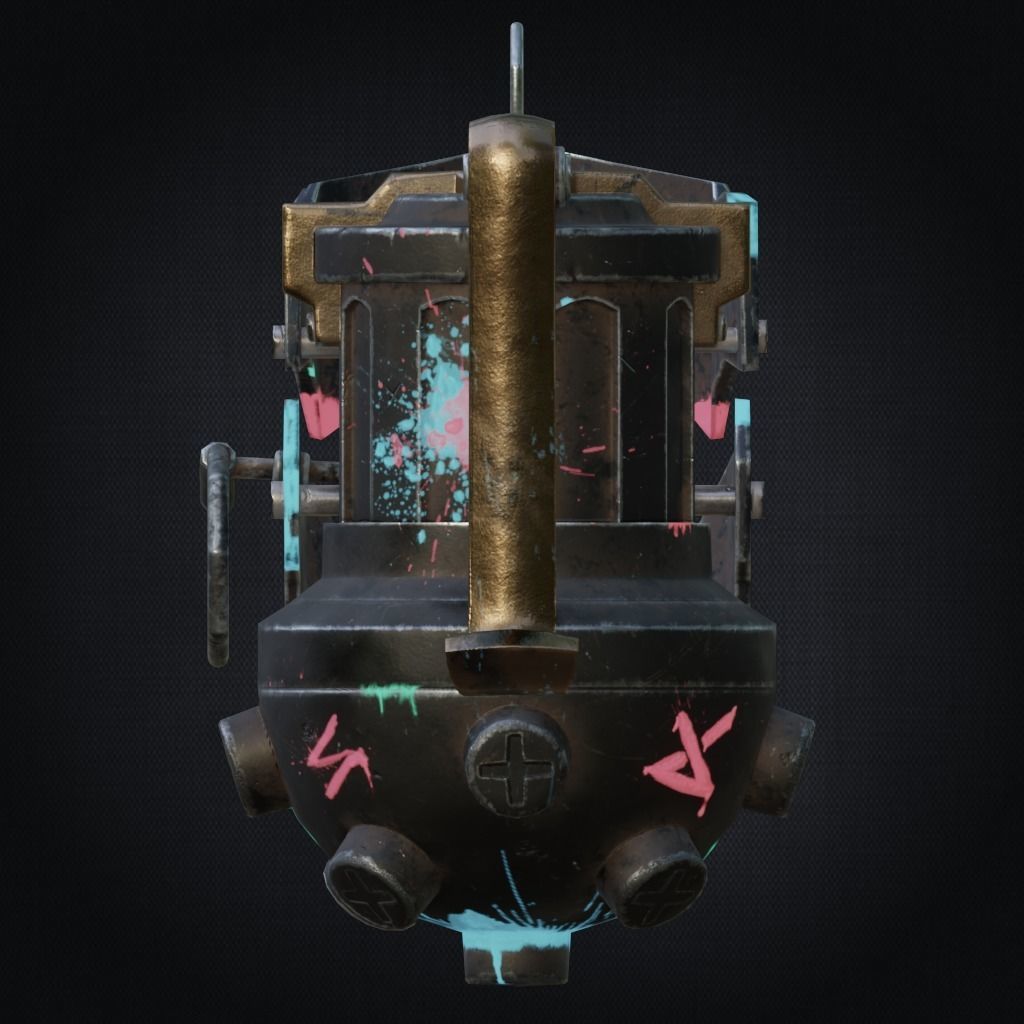 Jinx granade Low-poly 3D model_5