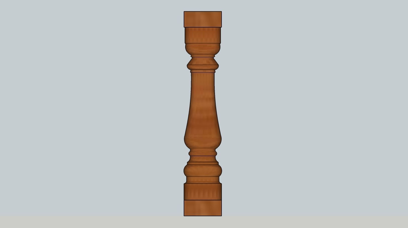 Baluster 3D Model Sketchup Free Download 3D model | CGTrader