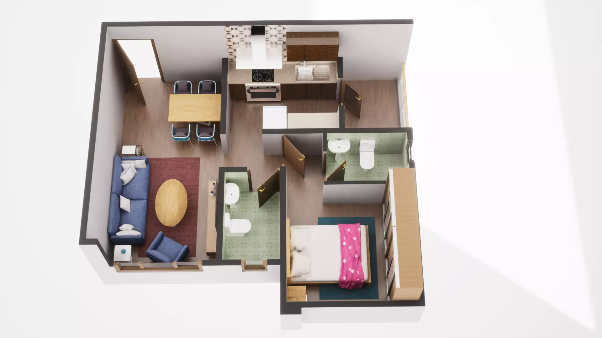 3D Floor Plan Model 17 3D model_0