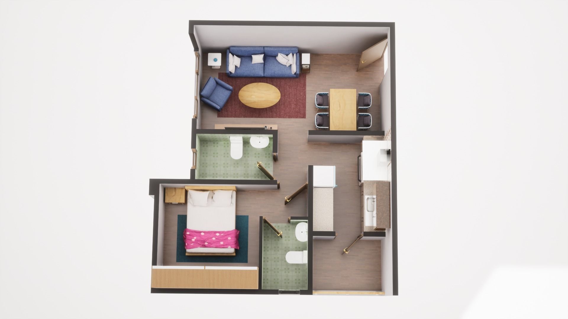 3D Floor Plan Model 17 3D model_3
