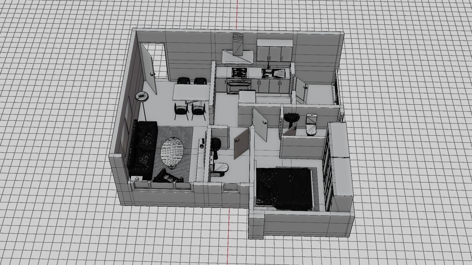 3D Floor Plan Model 17 3D model_5