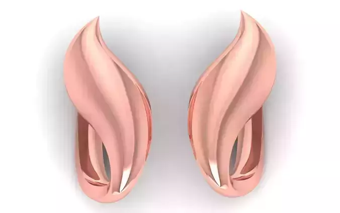 Women Earrings 3dm STL OBJ FBX Renders Details