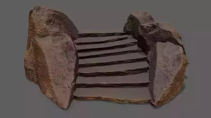 Stairs set of made of rocks