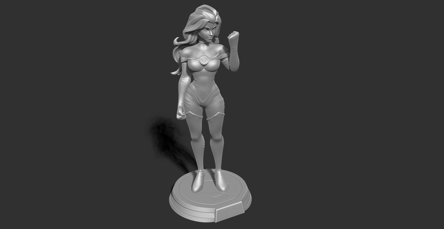 Superwoman Stylized 3D print model_19