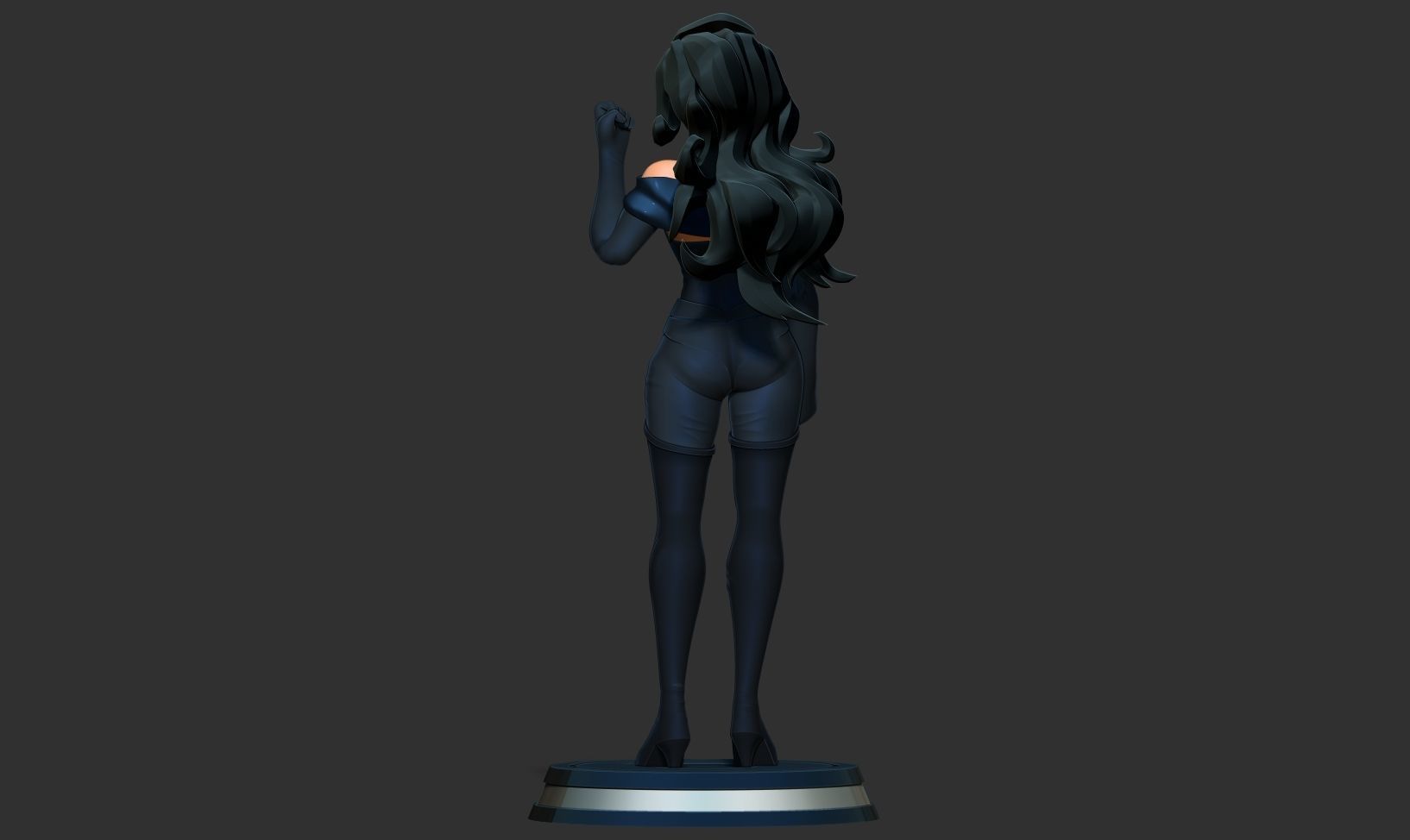 Superwoman Stylized 3D print model_7