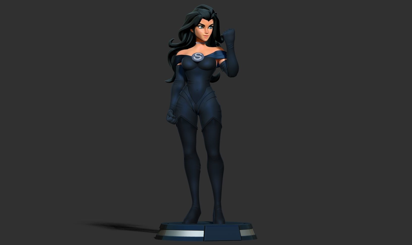 Superwoman Stylized 3D print model_10