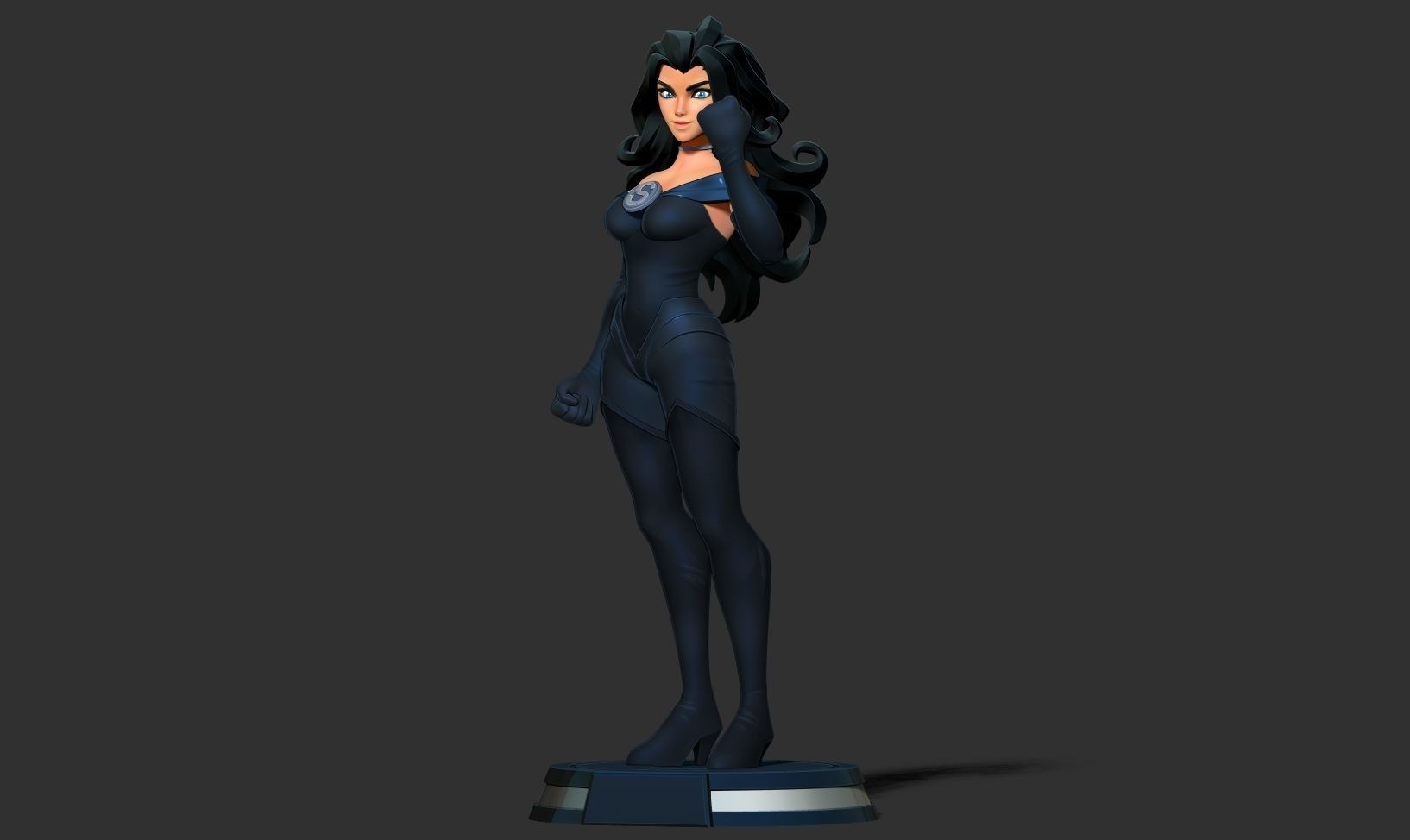 Superwoman Stylized 3D print model_14
