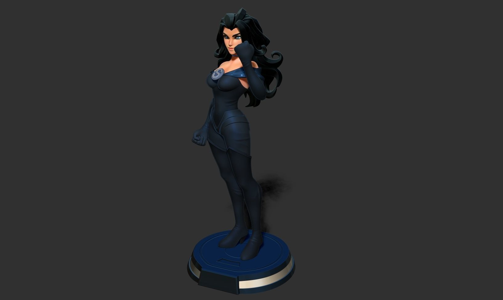 Superwoman Stylized 3D print model_16