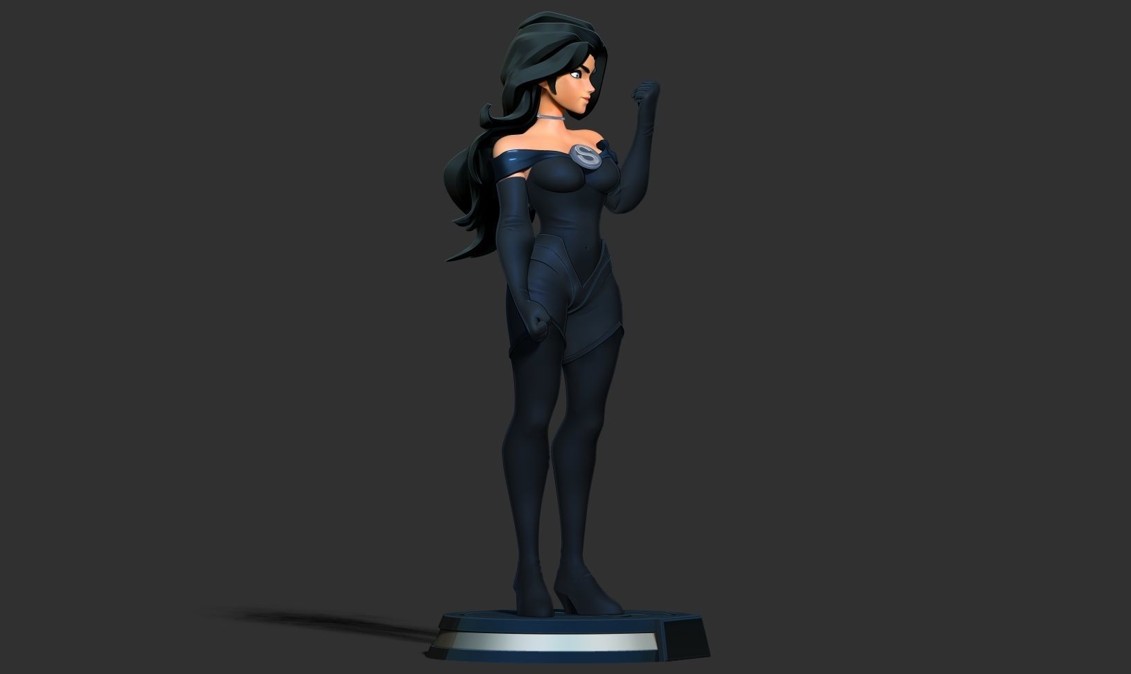Superwoman Stylized 3D print model_12