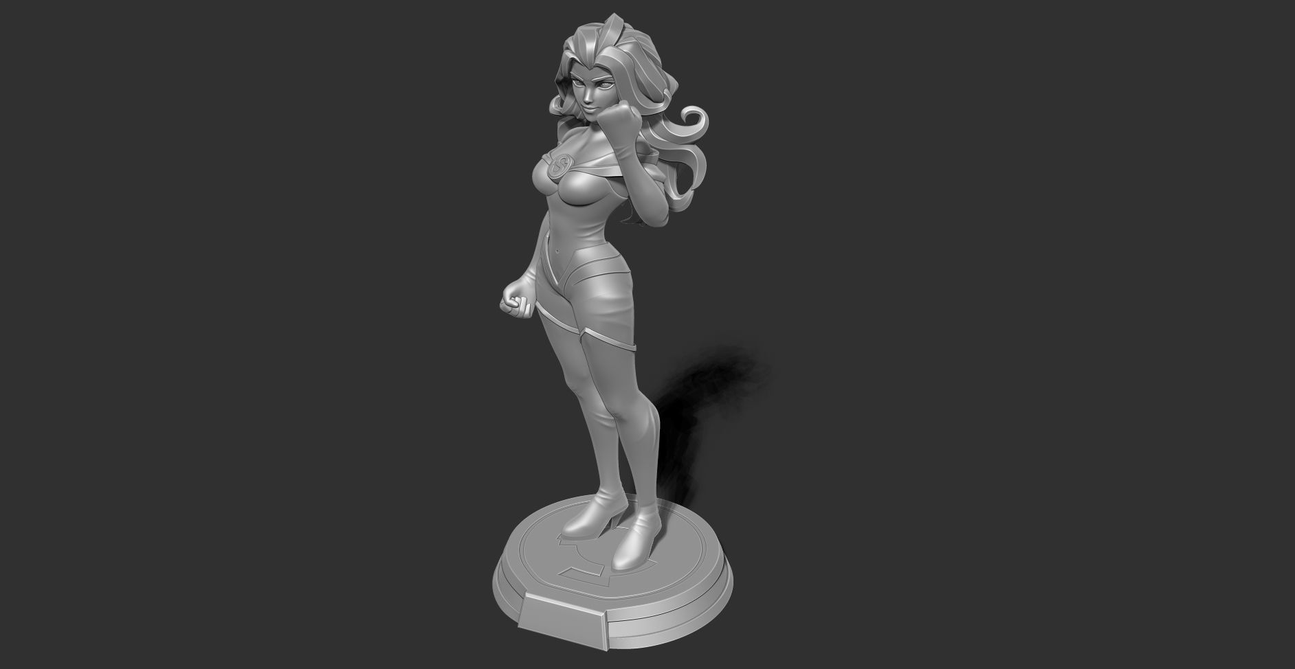 Superwoman Stylized 3D print model_17