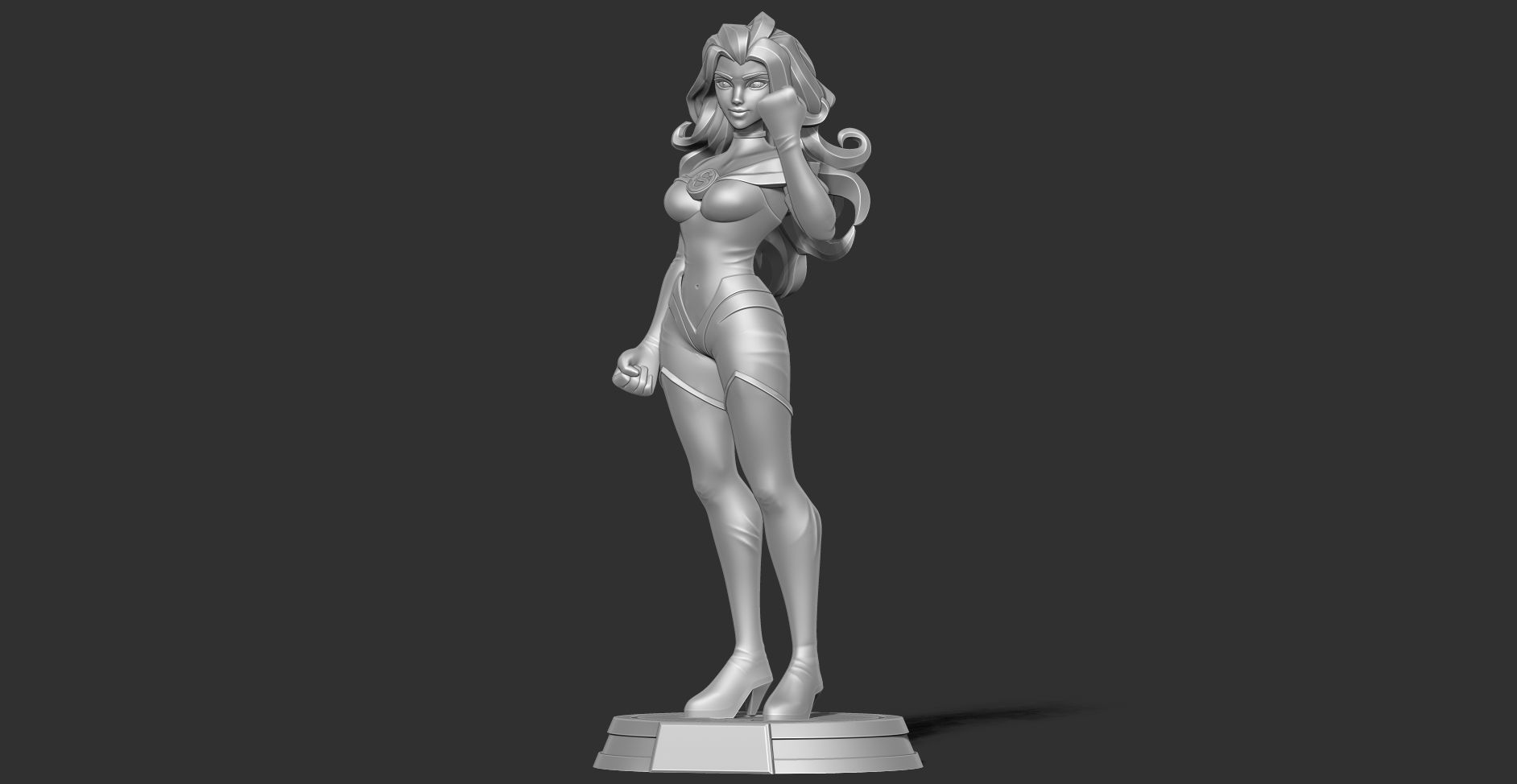 Superwoman Stylized 3D print model_13
