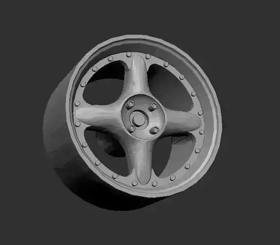 SSR Mark II R Wheels Rims 3D Print Ready Model 3D print model