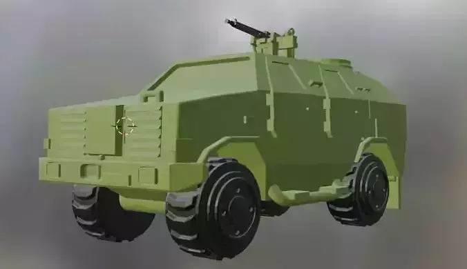 Armoured fighting vehicle DINGO EMU 3D print model
