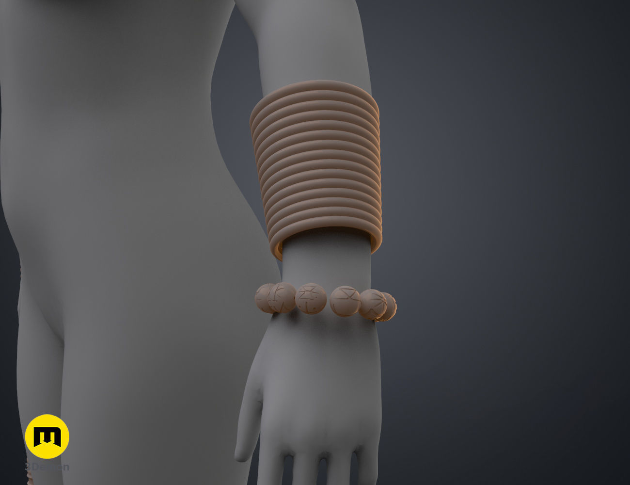 Dora Milaje Armor and Accesories - Black Panther 3D print model_13