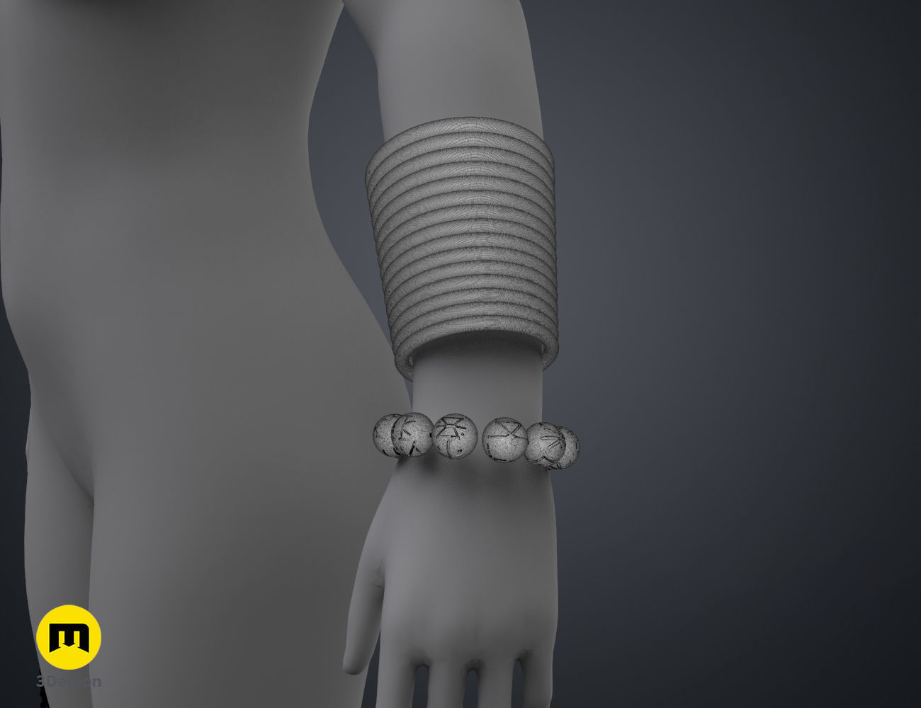 Dora Milaje Armor and Accesories - Black Panther 3D print model_14