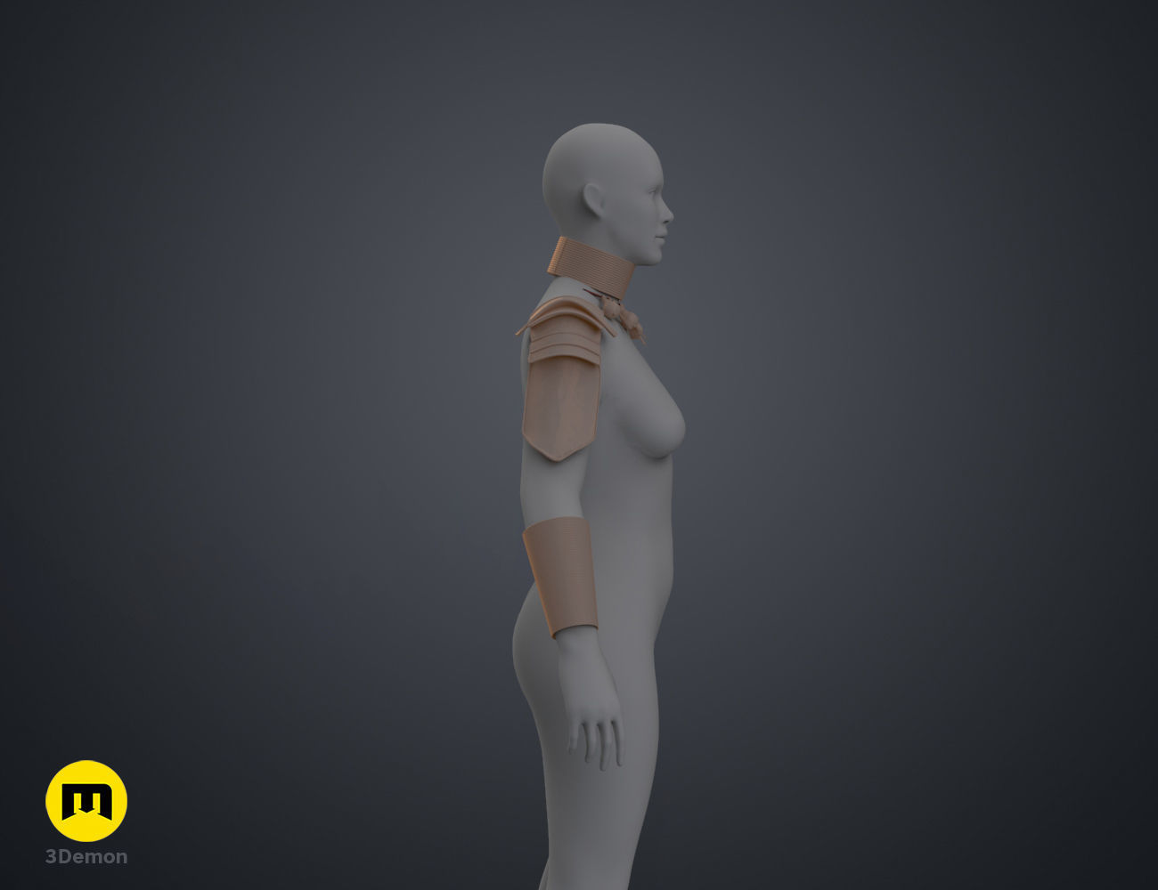 Dora Milaje Armor and Accesories - Black Panther 3D print model_19