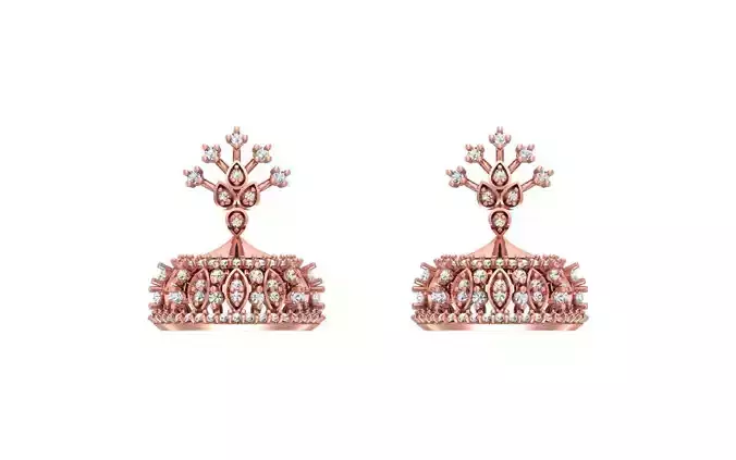 Women Earrings 3dm STL OBJ FBX Renders Details