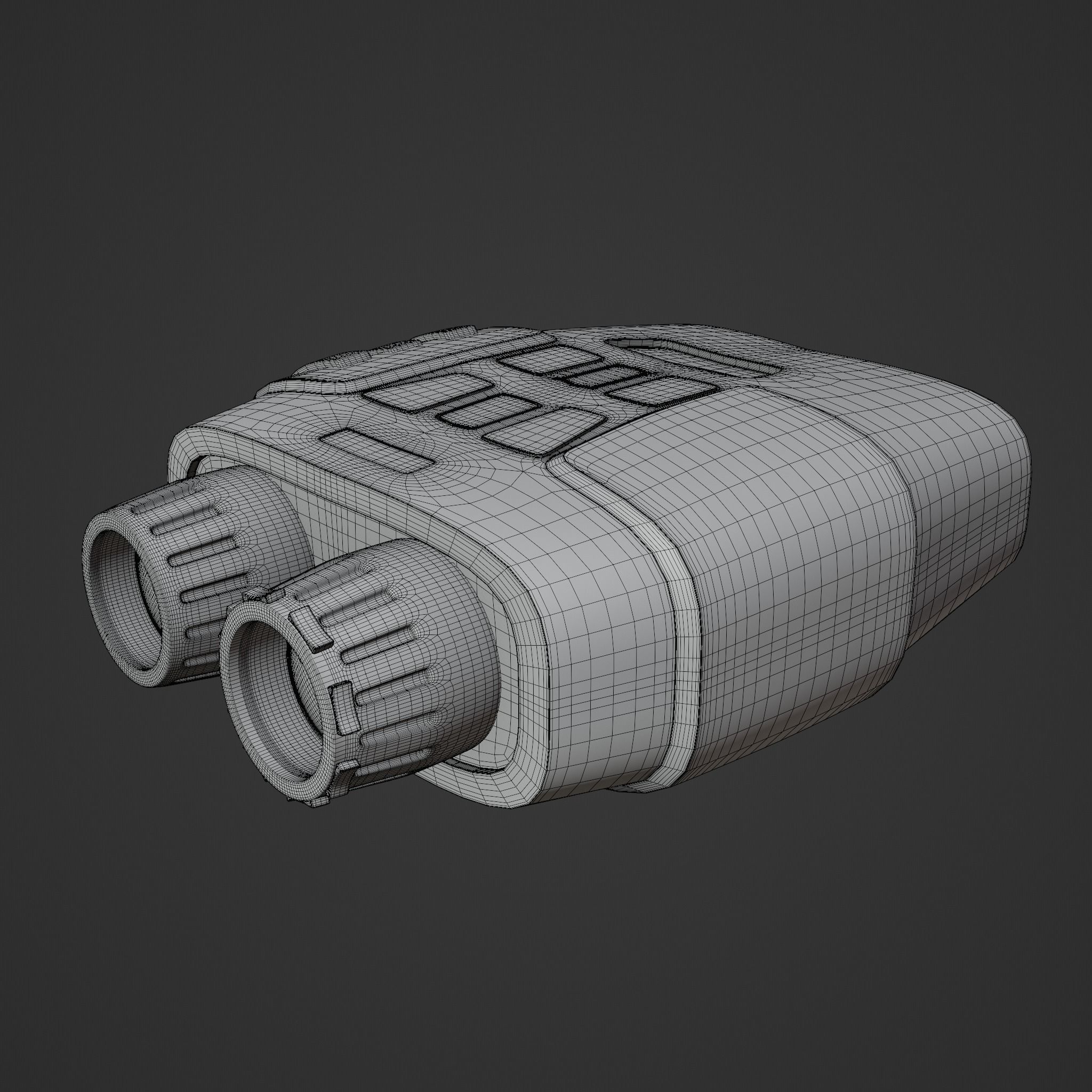 Night vision device Low-poly 3D model_5