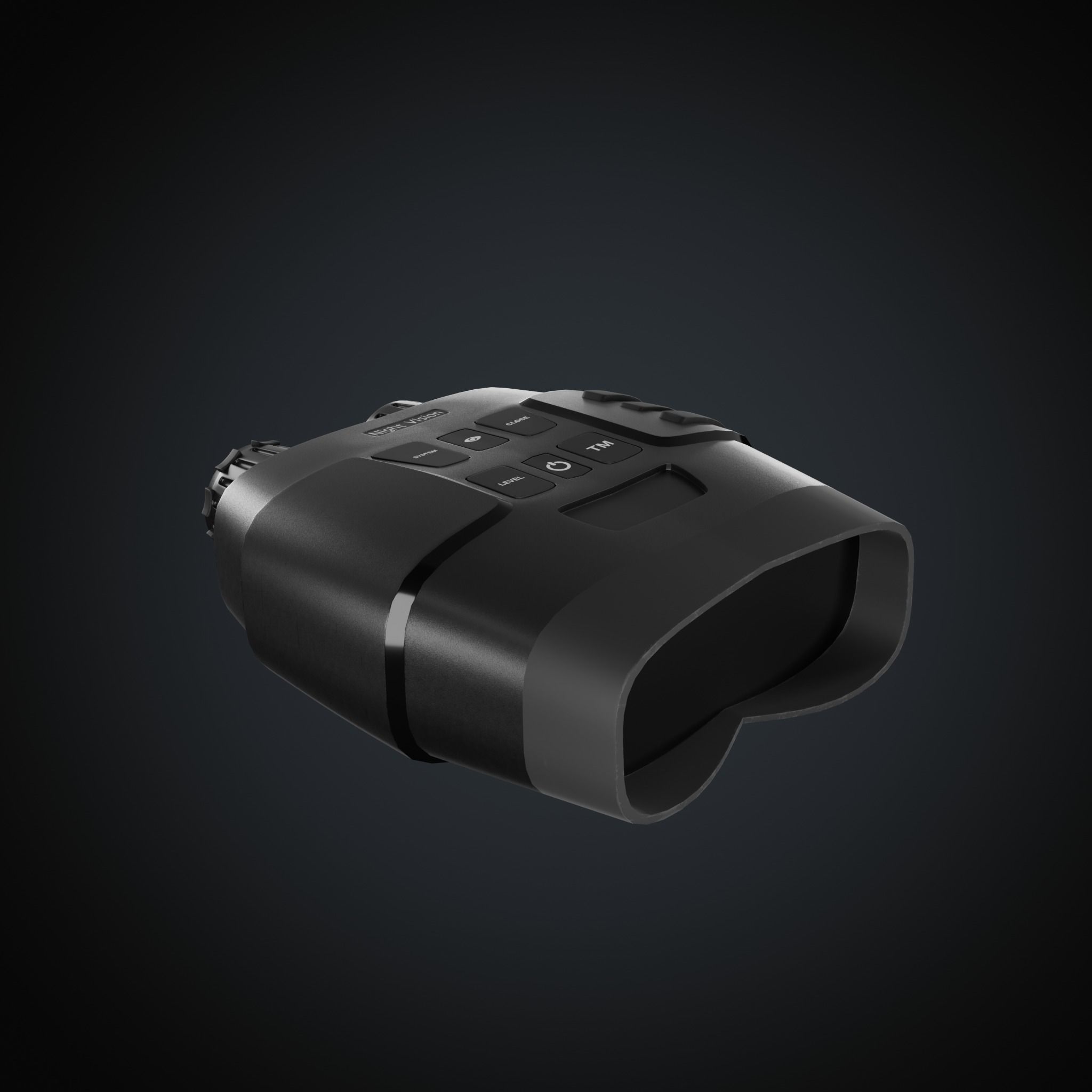 Night vision device Low-poly 3D model_1