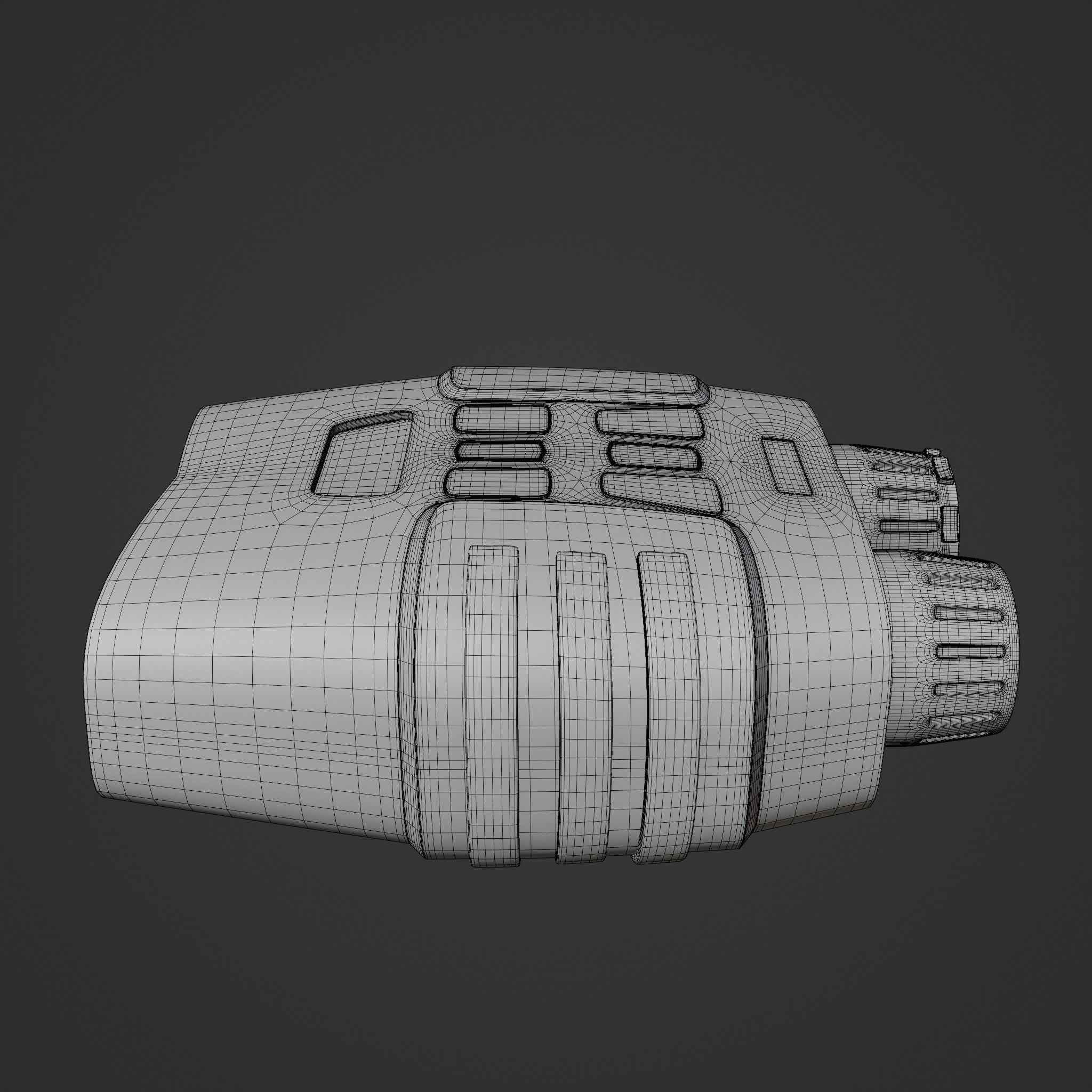 Night vision device Low-poly 3D model_7