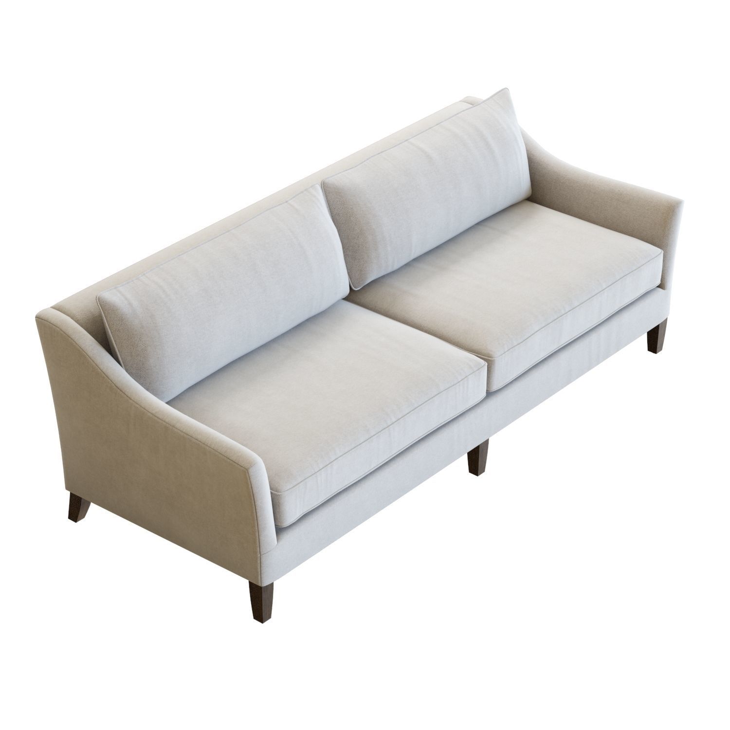 Crate and Barrel Keely Sofa 3D model_3