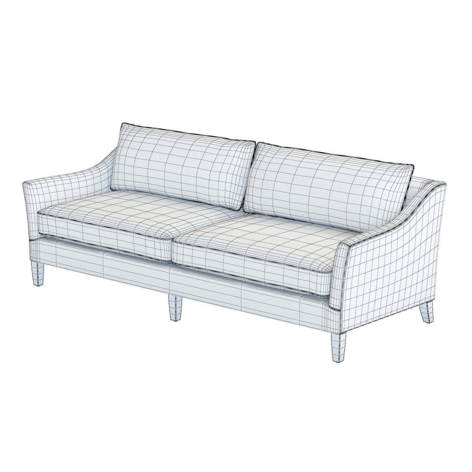 Crate and Barrel Keely Sofa 3D model_14
